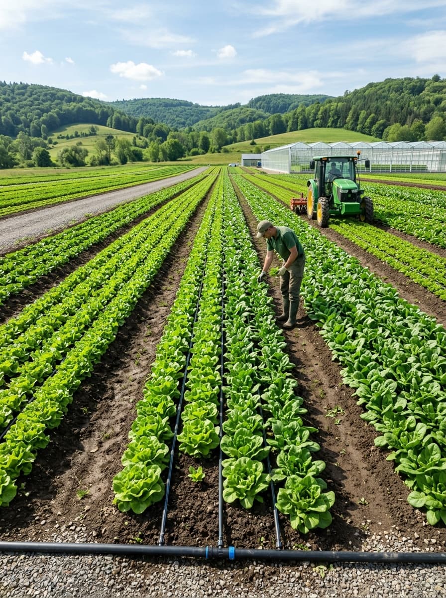 Lush agricultural field representing natural sourcing
